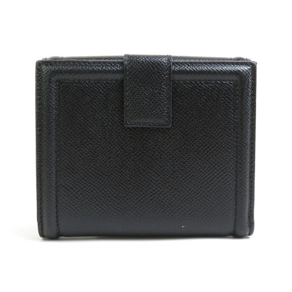 Salvatore Ferragamo Vara Ribbon Leather Bi-fold Wallet Black Women's 55719g